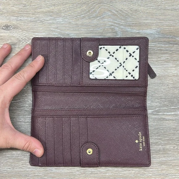 Kate Spade Burgundy Crossbody Bag with Chain Strap - Picture 15 of 15